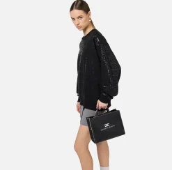 Borse A Mano|Elisabetta Franchi 24/7 Borsa 12/16 Nero/Cream