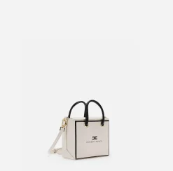 Borse A Mano|Elisabetta Franchi 24/7 Borsa 18/22 Cream/Nero