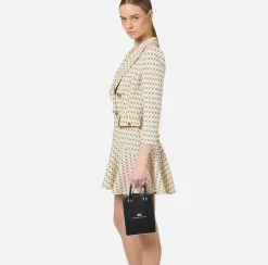 Borse A Mano|Elisabetta Franchi 24/7 Borsa 0/0 Short Nero/Cream