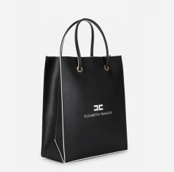 Borse A Mano|Elisabetta Franchi 24/7 Borsa 6/10 Tall Nero/Cream