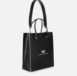 Borse A Mano|Elisabetta Franchi 24/7 Borsa 6/10 Tall Nero/Cream