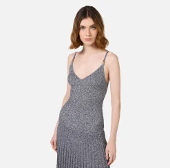 Abiti Midi|Abiti In Maglia|Elisabetta Franchi Abito midi in viscosa effetto plissé Salepepe