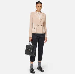 Giacche & Trench|Maglieria E Felpe|Elisabetta Franchi Blazer con tasche in vela tecnica Salepepe