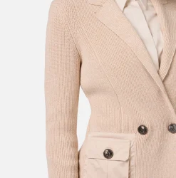 Giacche & Trench|Maglieria E Felpe|Elisabetta Franchi Blazer con tasche in vela tecnica Salepepe