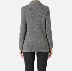 Giacche & Trench|Maglieria E Felpe|Elisabetta Franchi Blazer in viscosa mélange con tasche in vela tecnica Salepepe