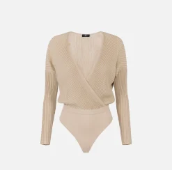 Top, T-Shirt & Body|Elisabetta Franchi Body in viscosa e lurex a costine Corda