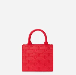 Borse A Mano|Elisabetta Franchi Bold Monogram Small Shopper Cuoio