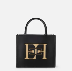 Borse A Mano|Elisabetta Franchi Borsa a mano piccola con logo Nero
