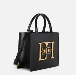 Borse A Mano|Elisabetta Franchi Borsa a mano piccola con logo Nero