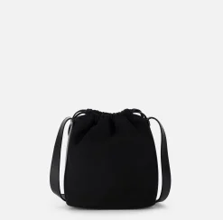 Borse A Tracolla|Elisabetta Franchi Borsa a secchiello in tessuto Nero