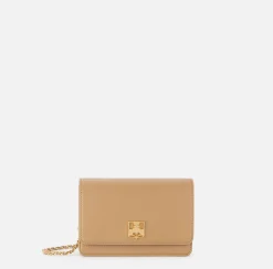 Borse A Tracolla|Elisabetta Franchi Borsa a tracolla in materiale sintetico con placca logo Camel