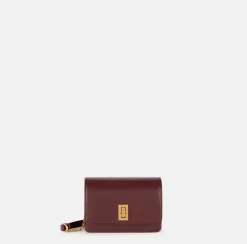 Borse A Tracolla|Elisabetta Franchi Borsa a tracolla in nappa con soffietto RougeNoir