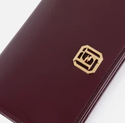 Borse A Tracolla|Elisabetta Franchi Borsa a tracolla in nappa con placca logo RougeNoir