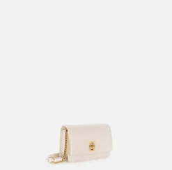 Borse A Tracolla|Elisabetta Franchi Borsa a tracolla in nappa con soffietto Burro