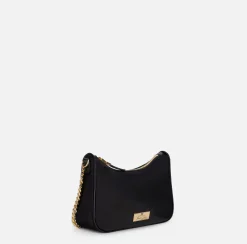 Borse A Spalla|Elisabetta Franchi Borsa con doppia tracolla e logo Nero