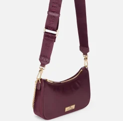 Borse A Spalla|Elisabetta Franchi Borsa con doppia tracolla e logo RougeNoir