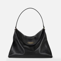Borse A Spalla|Elisabetta Franchi Borsa hobo Avenue Bag grande Nero