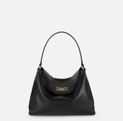 Borse A Spalla|Elisabetta Franchi Borsa hobo Avenue Bag media Nero