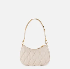 Borse A Spalla|Elisabetta Franchi Borsa hobo in tessuto embossed con lettering Lattice