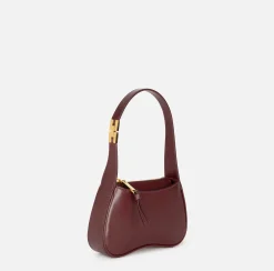 Borse A Spalla|Elisabetta Franchi Borsa hobo mini in nappa lucida RougeNoir