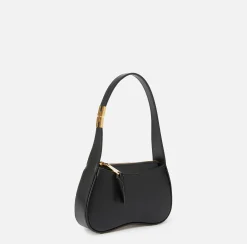 Borse A Spalla|Elisabetta Franchi Borsa hobo mini in nappa lucida Nero