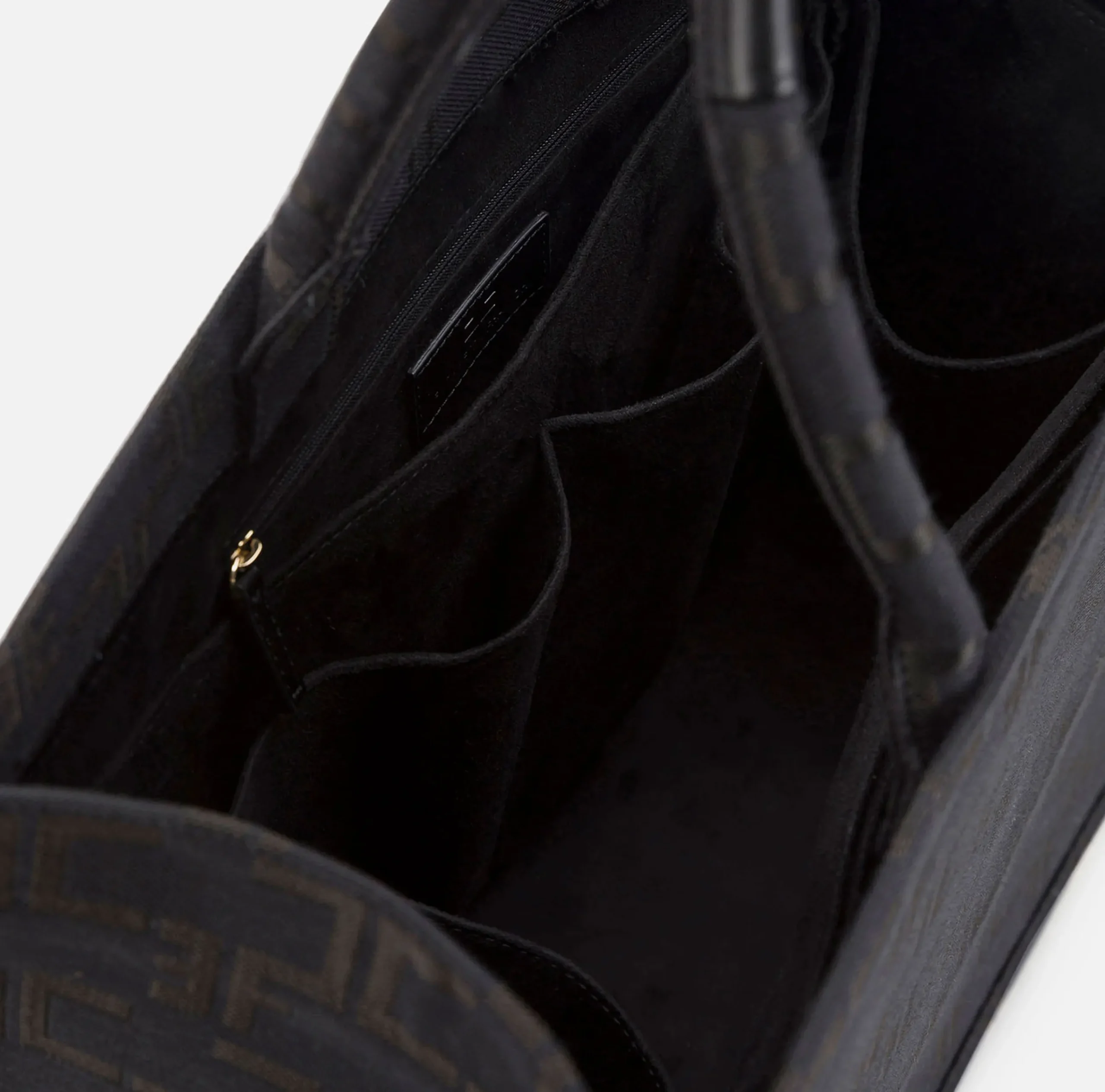 Borse A Mano|Elisabetta Franchi Borsa Monogram Grande Con Organizer Nero