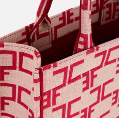 Borse A Mano|Elisabetta Franchi Borsa Monogram Piccola Burro/Rosso
