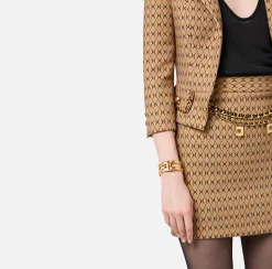 Bijoux|Elisabetta Franchi Bracciale rigido in metallo dorato OroGiallo