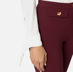 Camicie E Bluse|Elisabetta Franchi Camicia in georgette con polsi ricamati Avorio