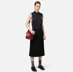 Camicie E Bluse|Elisabetta Franchi Camicia smanicata in popeline con elastici logati Nero