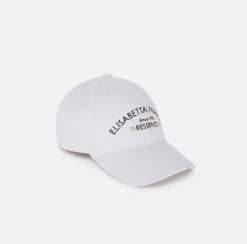 Cappelli E Guanti|Elisabetta Franchi Cappellino da baseball con logo Avorio