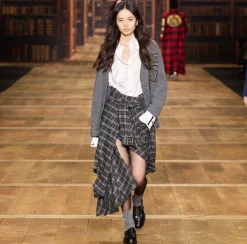 Maglieria E Felpe|Elisabetta Franchi Cardigan in lana costa inglese con patch logo SteelMelange