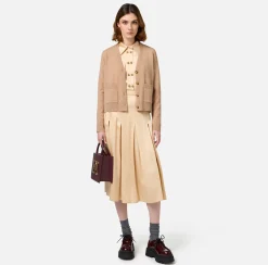 Maglieria E Felpe|Elisabetta Franchi Cardigan in misto cashmere CamelMelange