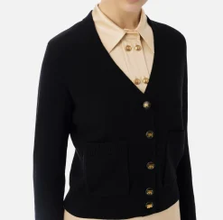 Maglieria E Felpe|Elisabetta Franchi Cardigan in misto cashmere Nero