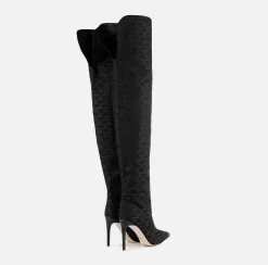 Stivali|Elisabetta Franchi Cuissardes Monogram Nero