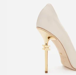 Décolleté|Elisabetta Franchi Décolleté Con Tacco Logato Burro