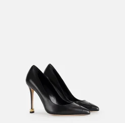 Décolleté|Elisabetta Franchi Décolleté in nappa con puntalino Étoile Nero