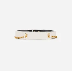 Cinture|Elisabetta Franchi Dune Belt Burro/Nero