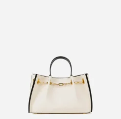 Borse A Mano|Elisabetta Franchi Dune Mini Shoulder Burro/Nero