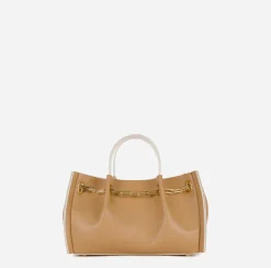 Borse A Mano|Elisabetta Franchi Dune Mini Shoulder Cammello/Burro