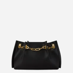 Clutch|Elisabetta Franchi Dune Pouch Nero