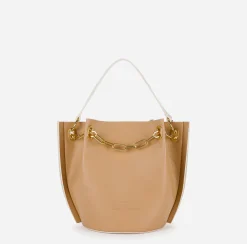 Borse A Spalla|Elisabetta Franchi Dune Secchiello Cammello/Burro