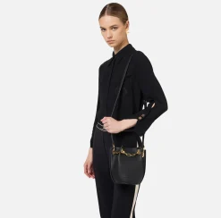 Borse A Tracolla|Elisabetta Franchi Dune Secchiello Mini Nero