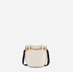 Borse A Tracolla|Elisabetta Franchi Dune Secchiello Mini Burro/Nero