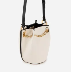 Borse A Tracolla|Elisabetta Franchi Dune Secchiello Mini Burro/Nero