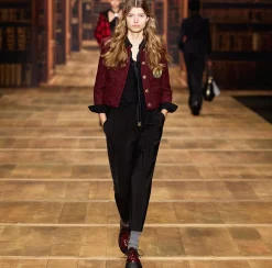 Giacche & Trench|Elisabetta Franchi Giacca cropped in tweed laminato con tasche RougeNoir