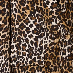 Tailleur|Giacche & Trench|Elisabetta Franchi Giacca doppiopetto in crêpe Animalier