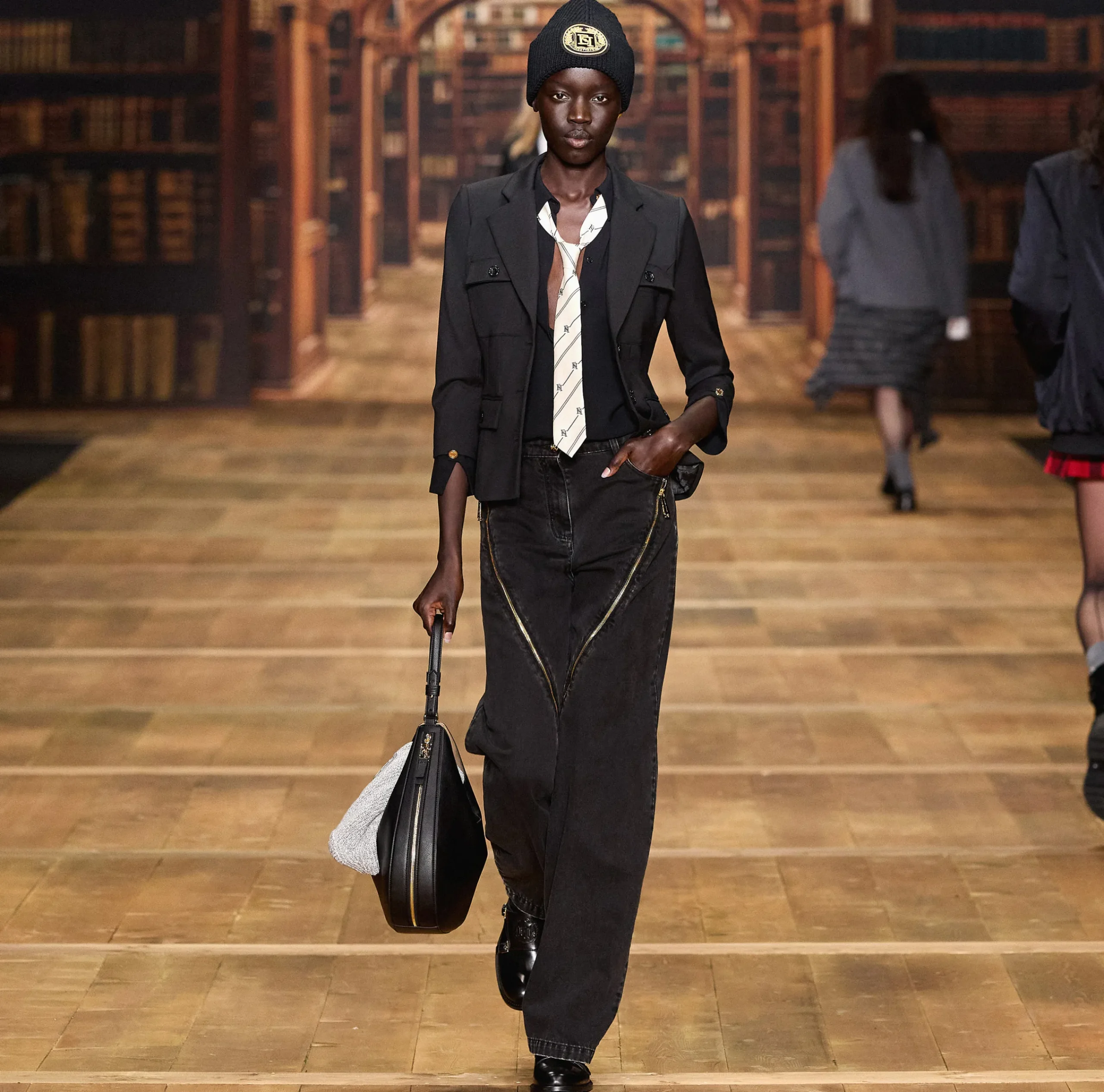 Giacche & Trench|Elisabetta Franchi Giacca monopetto in fresco di lana con tasche Nero