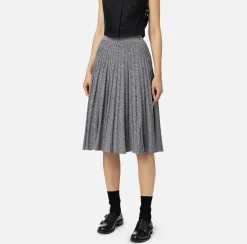 Gonne|Elisabetta Franchi Gonna midi in viscosa effetto plissé Salepepe