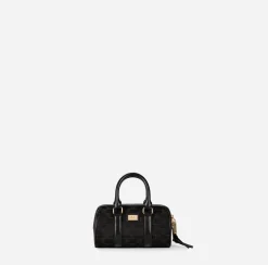 Valigeria|Borse A Mano|Elisabetta Franchi Mini Bauletto Monogram Travel Nero